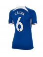 Chelsea Thiago Silva #6 Domácí Dres pro Dámské 2023-24 Krátký Rukáv